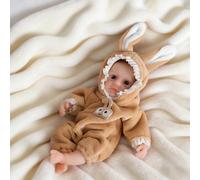 RXDOLL Poupée bébé en silicone souple de 15,2 cm, poupée Reborn en silicone, poupée miniature réaliste pour nouveau-né pour enfants, jouet cadeau