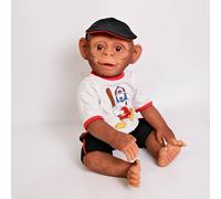 RXDOLL Poupée Bébé Singe en Silicone Intégral 55,9 cm - Orang-Outan Réaliste Détaillé Étanche pour Enfants
