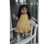 RXDOLL Poupée Reborn de grande taille 66 cm réaliste pour petite fille, corps doux, en silicone, poupée de princesse réaliste qui ressemble à de vraies poupées pour tout-petits