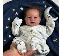 RXDOLL Poupée Reborn en silicone pour bébé - 43,2 cm - Poupée reborn réaliste - En vinyle souple - Cadeau pour bébé