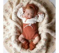 RXDOLL Poupée Reborn en silicone pour bébé - 50,8 cm - Réaliste - Poupée nouveau-né fille endormie - Poupée Reborn complète en silicone qui ressemble à la vie réelle - Jouet pour filles