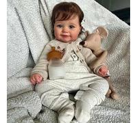 RXDOLL Poupée Reborn en silicone pour filles de 50,8 cm - Poupée nouveau-né réaliste anatomiquement correcte qui ressemble à la vie réelle - Poupée en silicone souriante pour enfants à partir de 3 ans