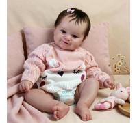 RXDOLL Poupée Reborn en vinyle de 50,8 cm pour bébé fille réaliste qui ressemble à de la vraie vie en silicone pour filles de 3 ans et plus