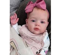 RXDOLL Poupée Reborn réaliste de 50,8 cm en tissu doux qui ressemble à une vraie poupée nouveau-né membres articulés jouets cadeaux pour enfants