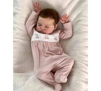 RXDOLL Poupée Reborn réaliste en silicone pour fille - 50,8 cm - Poupée nouveau-né endormie qui semble réaliste anatomiquement correcte et réaliste avec jouets d'alimentation pour enfants