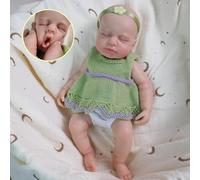 RXDOLL Poupées Reborn en silicone de 30,5 cm pour fille - Petite taille - Réaliste - En silicone platine massif - Corps complet - Anatomiquement correct