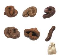 RXEBFXR 6 Pièces Faux Caca Réaliste Faux Merde Nouveauté Flottant Faux Merde Jouet pour le Jour du Poisson d'Avril, 6 Formes Différentes Faux Cacao