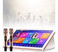 RxGhyl Lecteur De Karaoké Chanté Ktv, Mise à Jour des Chansons dans Le Cloud, Lecteur De Karaoké Chanté, TéLéCommande pour TéLéPhone à éCran Tactile 18,5 Pouces Et Application De ContrôLe 4TB-Black
