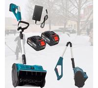 RxGhyl Pelle à Neige sans Fil, Souffleuse à Neige éLectrique d'hiver, Souffleuse à Neige Manuelle sans Fil 1000 W, Largeur 12,5 Po, Profondeur 6,3 Po, PortéE De 26 Pi 2Xbattery