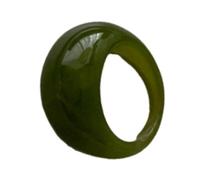 Rxgiasup Anneaux incurvés élégants en résine - Ajustement confortable - Larges surfaces - Bijoux de doigt - Anneaux de connexion empilables - Accessoires de robe de fête - Anneau incurvé large, comme