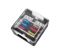 Rxgiasup Boîte à fusibles pour voiture - 6/12 circuits - Utilisation polyvalente - Pour les mises à niveau électriques dans les voitures et les véhicules de loisirs - Universel