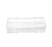 Rxgiasup Boîte de rangement extensible à 2 sections pour économiser de l'espace - Design transparent - Pour organiser la maison - Plateau de rangement flexible pour cosmétiques