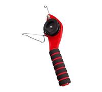 Rxgiasup Canne à pêche portable compacte 30 cm pliable avec porte-moulinet ligne ABS pour la pêche en plein air hiver canne à pêche sur glace