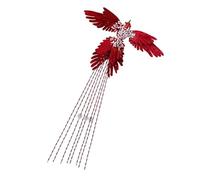 Rxgiasup Décoration de vacances en tissu efficace en forme de colibri à usage multiple pour Noël et fête sur le thème des fêtes - Ornement d'oiseau en tissu pour sapin de Noël