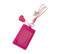 Rxgiasup Étuis pour cartes de bus en couleurs bonbon - Porte-cartes photo avec porte-clés - Jolies pochettes pour photos - Étui de protection de couleur bonbon - Étui pour cartes de bus avec