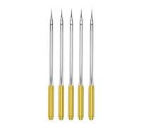 Rxgiasup Lot de 5 aiguilles de rechange pour machine à coudre domestique Pointe régulière en acier inoxydable Accessoires de couture