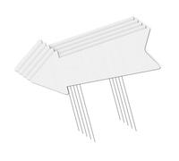 Rxgiasup Lot de 5 marqueurs d'extérieur avec piquets en matériau composite toutes saisons pour l'affichage des adresses et la décoration de jardin, piquet de terre