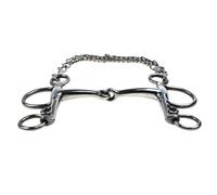 Rxgiasup Mors d'équitation pour chevaux - Acier inoxydable résistant à la corrosion avec effet de levier lisse pour une meilleure conduite - Inoxydable - Sans danger pour l'équitation