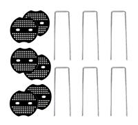 Rxgiasup Piquets d'ancrage au sol en polaire de jardin adaptés pour tissu polaire et clôture aménagement paysager agrafe
