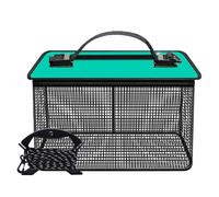 Rxgiasup Protection de Pêche Seau à Poisson Vivant Protection Seau Vivant Pliable Filet de Protection Cage Filet Portable Cage de Rangement de Pêche