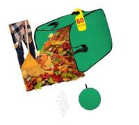 Rxgiasup Système de collecte de feuilles de grande capacité avec cadre en tissu lourd et design résistant à la déchirure pour l'extérieur. Plusieurs sacs de collecte fonctionnels pour déchets de