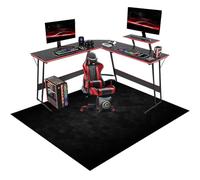 RxiBeFuw 100 x 160 cm Tapis Chaise de Bureau, Tapis de Chaise Gaming Antidérapant Protège Parquet Chaise roulettes, Tapis de Sol pour Bureau Plancher de Bois, Tapis Protège-Sol pour Chaise de Bureau