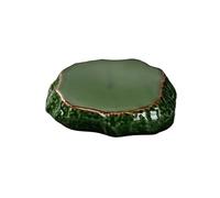 RXJMKCZ Assiette en céramique créative en forme de chapeau de paille, assiette creuse à pâtes occidentales for Steak et vaisselle de Restaurant à domicile moderne, 1 pièce(Green)