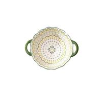 RXJMKCZ Bol à soupe en céramique de grande capacité avec poignée, passe au four for les salades, les fruits, les pâtes et les desserts(1 green)