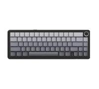 RXJMKCZ Clavier de Jeu mécanique sans Fil, Compatible avec Attack X66, Capuchons de Touches PBT imprimés sur Le côté, rétroéclairé rvb, avec Bouton de Volume(Moonlit Night)
