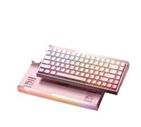 RXJMKCZ Compatible avec Le Clavier de Jeu à commutateur magnétique Aula Hero 84HE, taux d'interrogation 8K, rvb personnalisé, Conception Ergonomique, Accessoire de Jeu(Pink Contour INSTOCK)