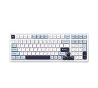 RXJMKCZ Compatible for Clavier mécanique Aula F99, Bluetooth 5.0/2.4G sans Fil/Filaire, monté sur Joint, 99 Touches, Personnalisable(Whale Sea Axis,Blue Sea Fog)