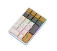 RXJPASD Compatible avec FREEWOLF K21 & Attack Pavé numérique mécanique à 21 touches, remplaçable à chaud, connexion trimode pour une utilisation financière (interrupteur bleu brillant)