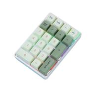 RXJPASD Compatible avec FREEWOLF K21 & Attack Pavé numérique mécanique à 21 touches, remplaçable à chaud, connexion trimode pour une utilisation financière (interrupteur bleu matcha)