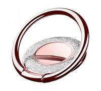 RXKEJI Anneau Support Téléphone Portable Métal Paillettes Support Universel Compatible avec Tous Smartphones Rose Gold