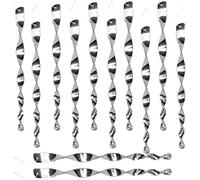 RXKFIGX 12 Pièces Répulsif Oiseaux Réfléchissant 360 Degrés Spirale Réfléchissante 30cm Répulsif Pigeons Effaroucheur d'oiseaux pour Balcon Effaroucheur Oiseaux Extérieur pour Balcon Jardin Arbres Fru