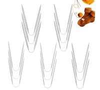 RXKFIGX 15pcs Aiguilles à Tricoter en Acier Inoxydable Aiguilles à Tricoter Aiguilles à Tricoter Circulaire Kit Aiguilles Circulaires pour Chaussettes Chapeaux Echarpes Tissage