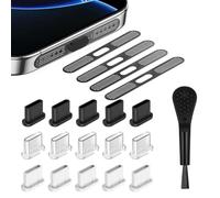 RXKFIGX 20 PCS Bouchons Anti-Poussière USB C, Protecteur de Port de Charge Type C, Applicable à la série iPhone 16/15,Port de type C pour la Plupart des Accessoires de Type C pour Téléphones Portables