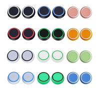 RXKFIGX 24 Pièces Grip Caps Joystick Thumbstic, PS5 Accessoires Capuchons en Silicone pour Manettes, Capuchon Joystick Switch Xbox One Series X/S PS4 PS5 Accessoires, Couleurs Assorties