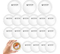 RXKFIGX 30Pcs Badges Ronds Personnalisables 60mm Badge Personnalisé en Acrylique Transparents Set de Faire Ses Badges avec Epingle Manuelles La Décoration et Vêtements Photo Badge