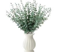 RXKFIGX 30Pcs Eucalyptus Artificiel,Tiges d'Eucalyptus,Branches D'eucalyptus Artificielle,Feuilles d'Eucalyptuses, Branches de Plantes artificielles d'eucalyptuses séché pour Bouquet,Fête de Mariage
