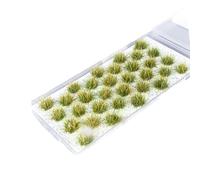 RXKFIGX 32PCS Touffes d'herbe Modèle de Plantes Modèle Mini Touffe Terrain Kit d'herbe Statique en Résine Modèle de Scène Statique pour Bricolage Train Train Paysage Artificiel Herbe Miniature