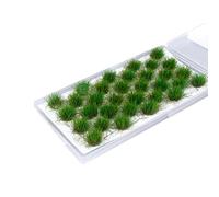 RXKFIGX 32PCS Touffes d'herbe Modèle de Plantes Modèle Mini Touffe Terrain Kit d'herbe Statique en Résine Modèle de Scène Statique pour Bricolage Train Train Paysage Artificiel Herbe Miniature