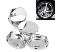 RXKFIGX 4 Pièces Cache Moyeu Voiture Cache-Moyeux Noir ABS Cache Jantes DIY Chapeau de Moyeu de Voiture Cache de Roue Centrale Décoration Moyeu de Roue Accessoires Auto(OD 60mm ID 56mm)