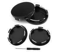 RXKFIGX 4 pièces Capuchons de moyeu Compatible Jantes Alu Capuchons de moyeu OD 68mm ID 58mm pour moyeu de Roue Accessoires de Voiture Capuchons de moyeu de Roue avec Tournevis Plat