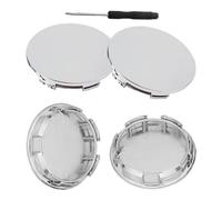 RXKFIGX 4 pièces Capuchons de moyeu Compatible Jantes Alu Capuchons de moyeu OD 68mm ID 58mm pour moyeu de Roue Accessoires de Voiture Capuchons de moyeu de Roue avec Tournevis Plat