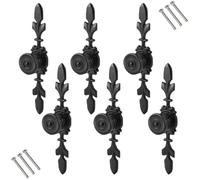RXKFIGX 6pcs Poignées d'armoire vintage et classiques 6pcs poignées de tiroir et de porte poignées de placard de cuisine poignées durables en alliage de zinc haute dureté avec vis pour meubles