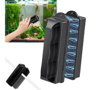RXKFIGX Aimant Aquarium Nettoyage,Eponge Aquarium Vitre,Forte Nettoyeur de vitre magnétique,Aimant Aquarium,Eponge Aquarium Nettoyage Brosse Magnétique Aquarium pour Bocal Poisson