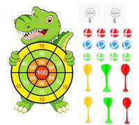 RXKFIGX Cible de Fléchettes pour Enfants,76cm Thème Planche de Fléchettes pour Enfants,Jouet de Société avec 12 Balles Collantes 6 Flèches Et 2 Crochets pour Enfants Cadeau extérieur Jeu d'intérieur