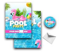 RXLITE Invitation anniversaire pool party