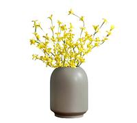 RXMORI Lot de 8 Branches de Forsythia Artificielles, 45 Cm, Arrangement de Fausses Fleurs de Forsythia, Fleurs Jaunes de Printemps et D'été, Pics Floraux de Forsythia pour la Décoration de(Jaune)